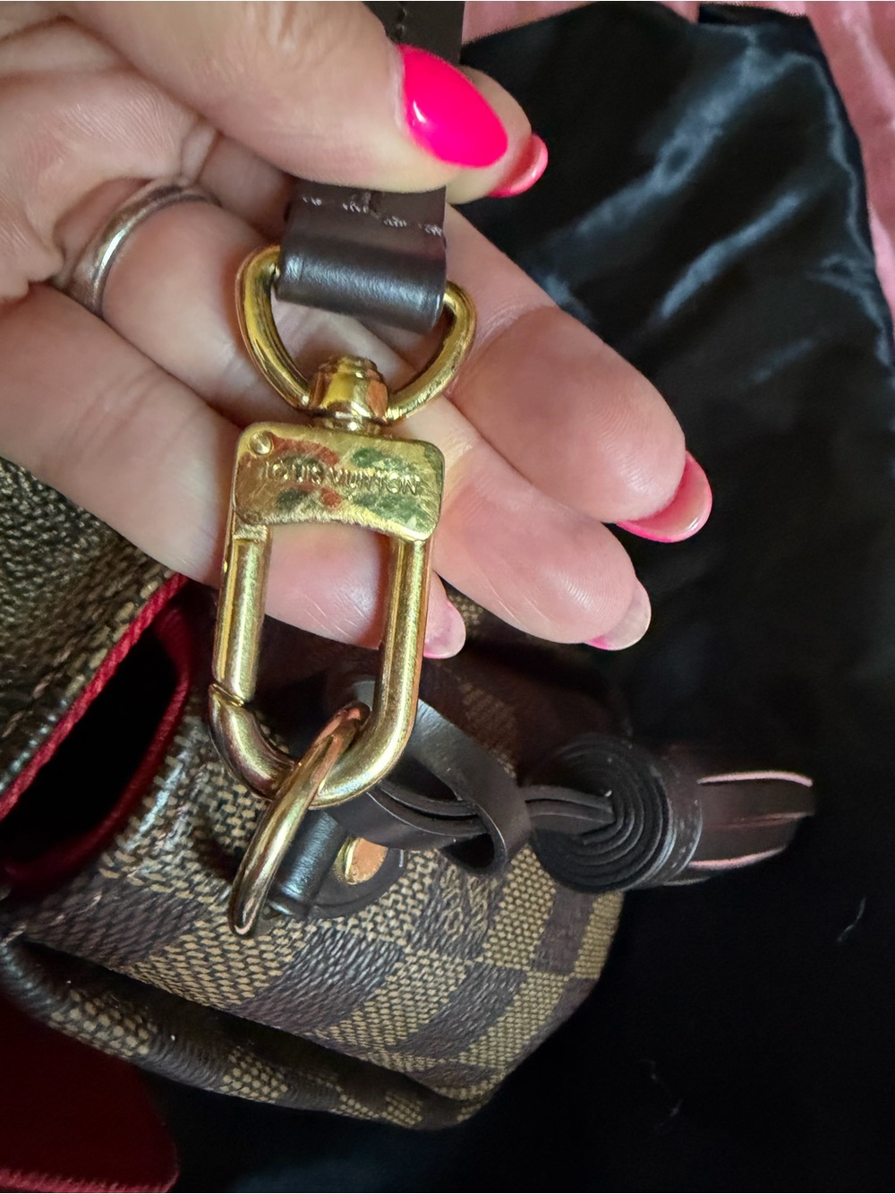 Louis Vuitton Damier Ebene Croisette Shoulder Bag - Picture 5 of 10